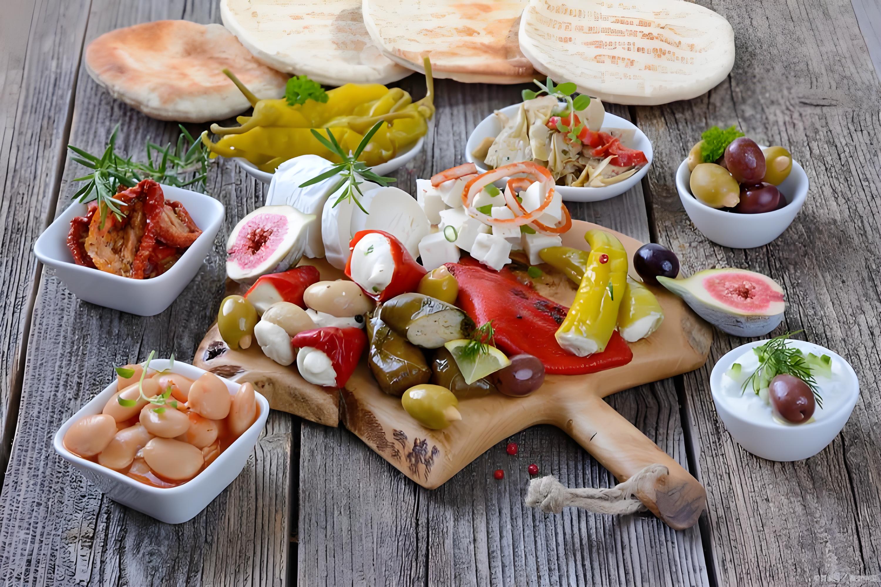 地中海饮食中常见的健康食材