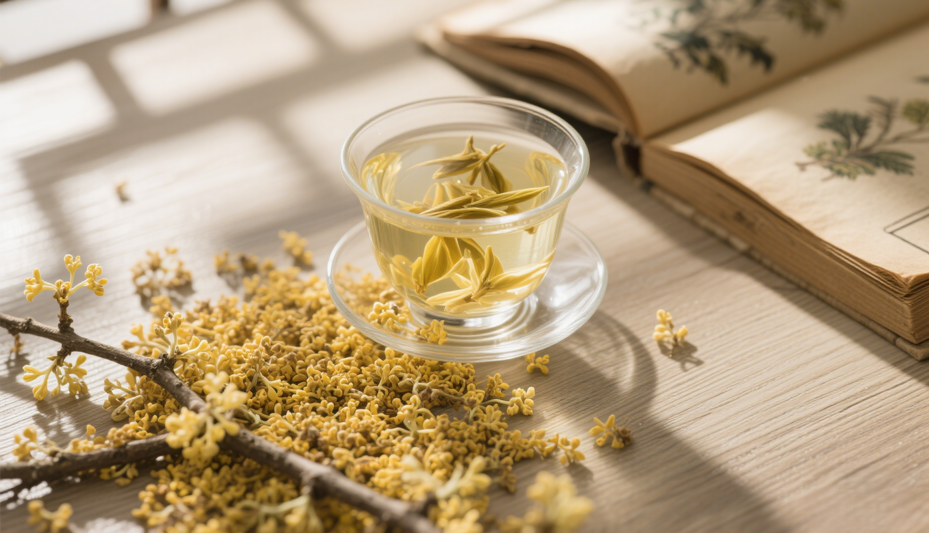 杜仲雄花茶 特写