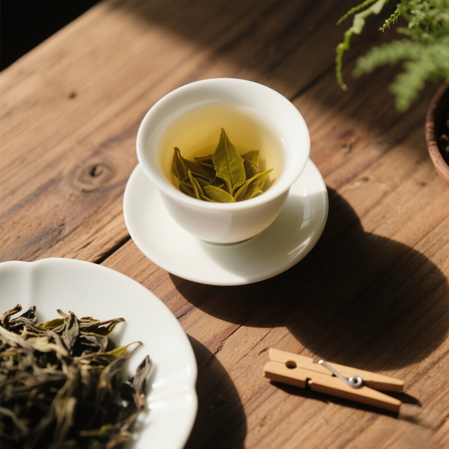 杜仲原叶茶茶汤色泽