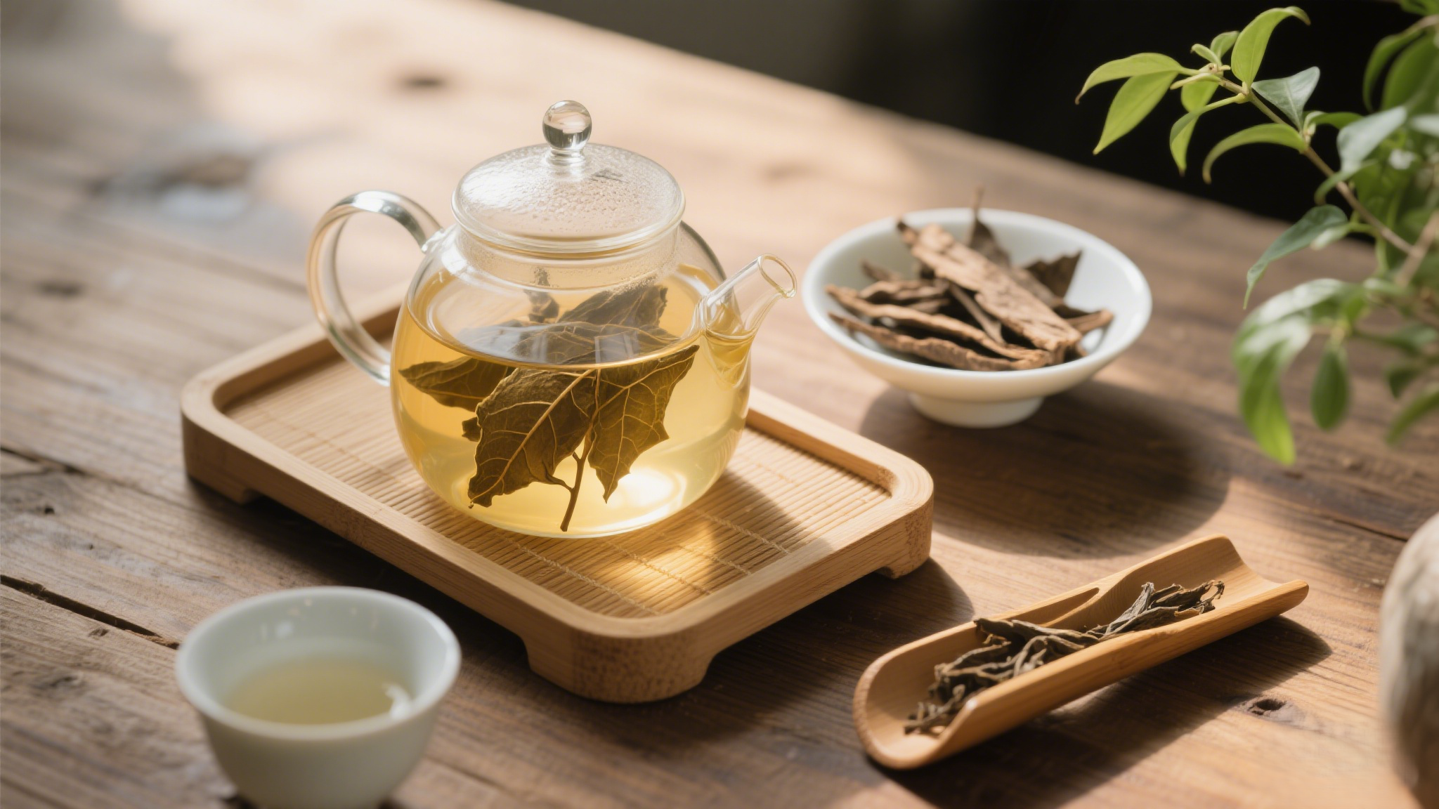 杜仲原叶茶 特写