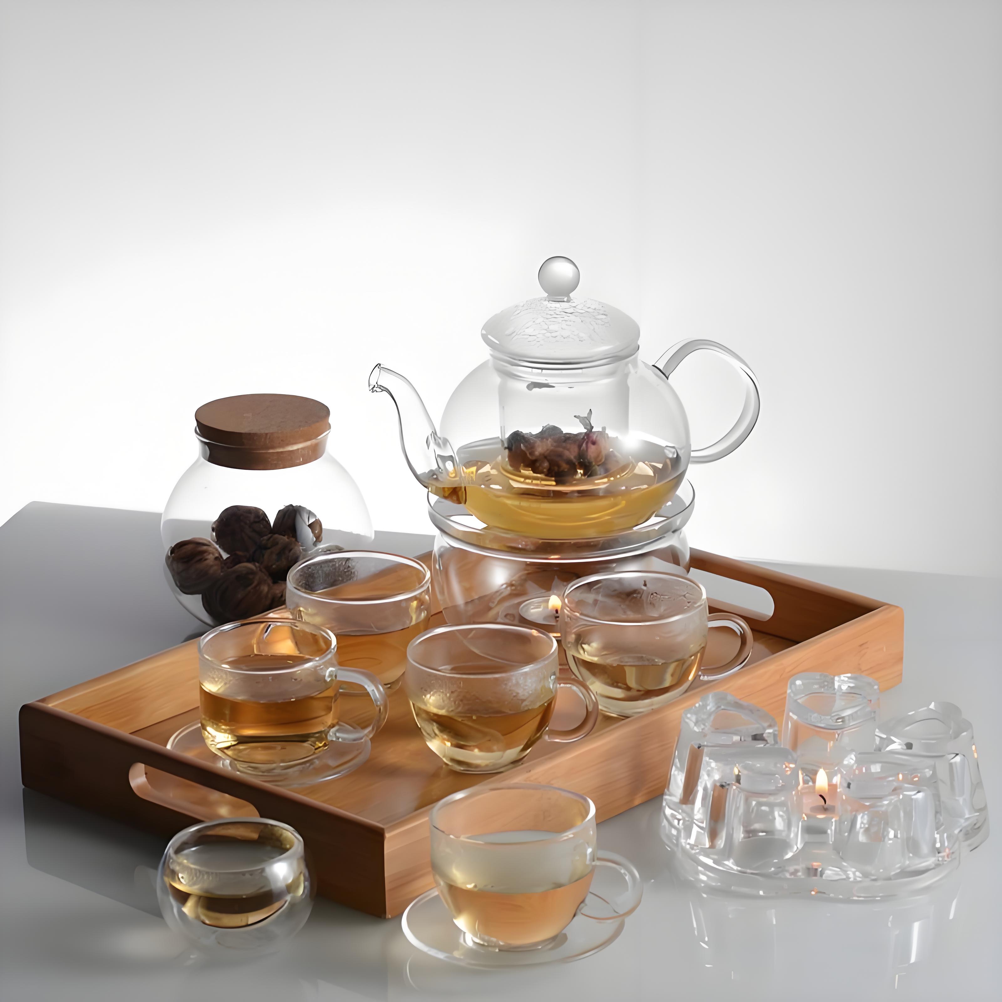 推荐使用的玻璃或白瓷茶具