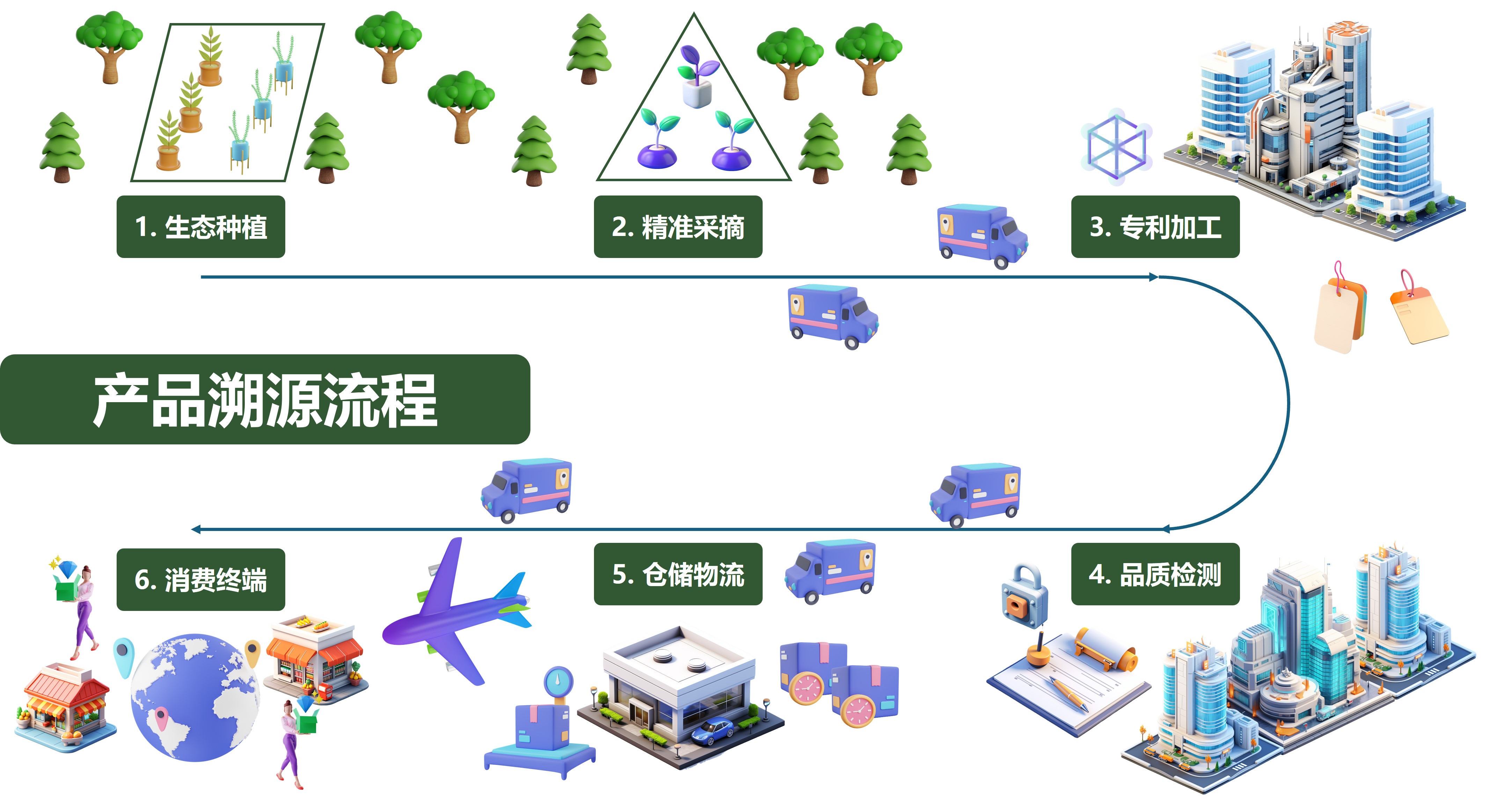 模拟溯源路径图